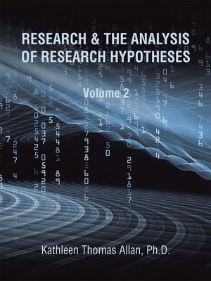 cover image of Research & the Analysis of Research Hypotheses
